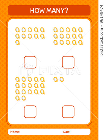 How many counting game with masking tape. worksheet for preschool kids, kids activity sheet How many counting game with masking tape. worksheet for preschool kids, kids activity sheet 96149474