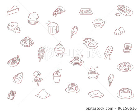 food icon set color shadow red food icon set color shadow red 96150616