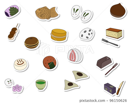 日本糖果圖標集貼紙（無背景） 96150626