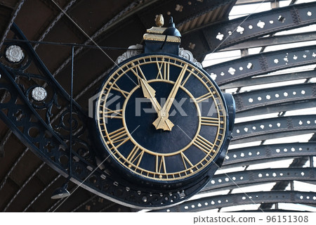 Large clock on the platform of York Station Large clock on the platform of York Station 96151308