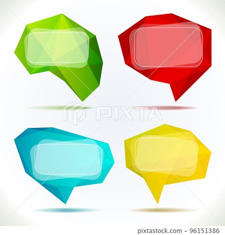 Set of Speech Bubbles 96151386