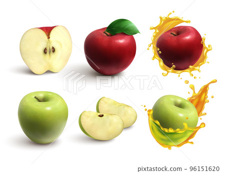 Apples Realistic Set Apples Realistic Set 96151620