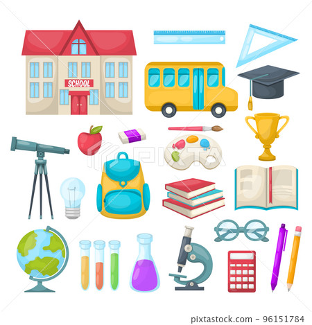 School Icon Set School Icon Set 96151784