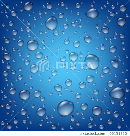Realistic Transparent Water Drops Template Realistic Transparent Water Drops Template 96151830