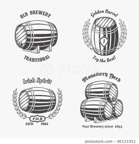 Set of vintage badge for beer house 96151952