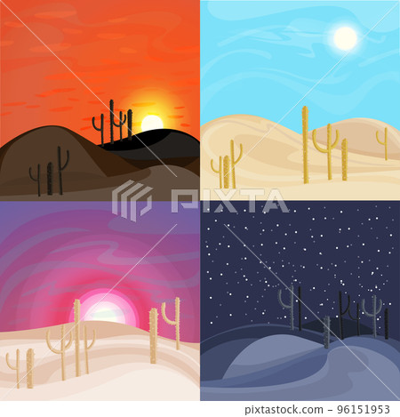 Sand Desert Landscape Templates 96151953