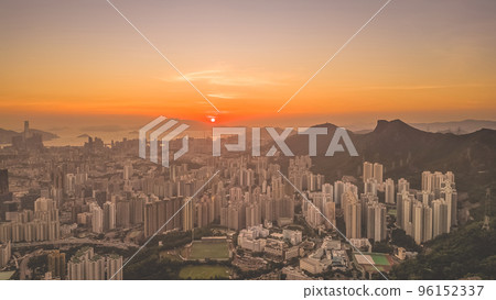 the Hong Kong Skyline from Kowloon Peak 20 May 2022 96152337