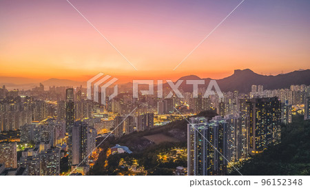 the Hong Kong Skyline from Kowloon Peak 20 May 2022 the Hong Kong Skyline from Kowloon Peak 20 May 2022 96152348