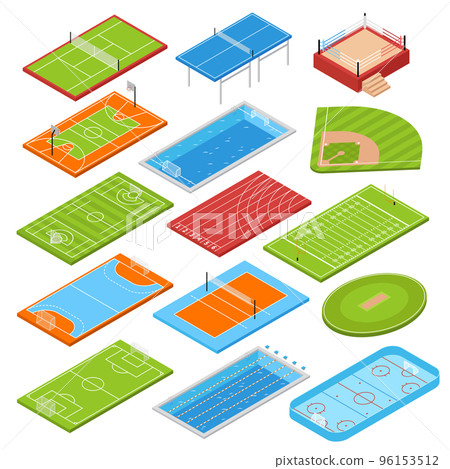 Sport Fields Isometric Set 96153512