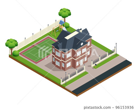 Suburb House Composition 96153936
