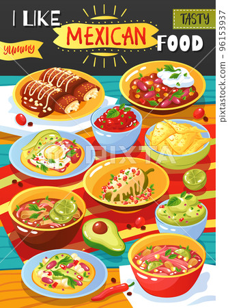 Mexican Food Ad Poster Mexican Food Ad Poster 96153937