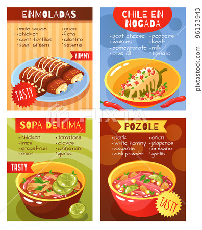 Mexican Food Dishes Concept Mexican Food Dishes Concept 96153943