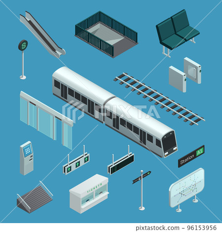 Subway Isometric Elements Subway Isometric Elements 96153956