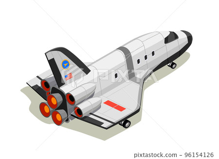 Space Shuttle Isometric Composition 96154126
