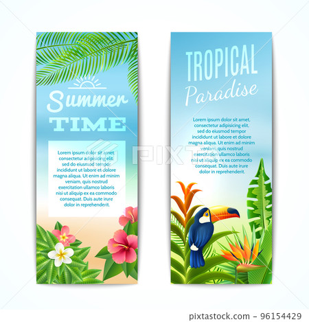 Tropical Summer Banner Tropical Summer Banner 96154429