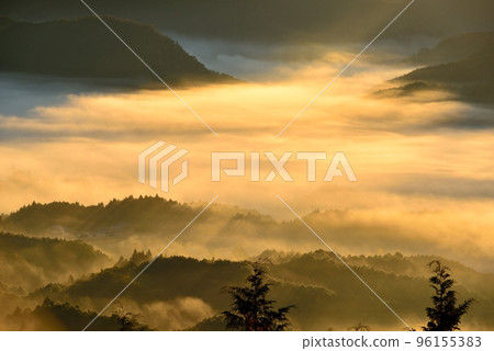 Sea of clouds in the Uda basin from Mt. Tomi Sea of clouds in the Uda basin from Mt. Tomi 96155383