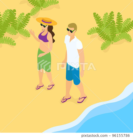 Summer Beach Holiday Template Summer Beach Holiday Template 96155786