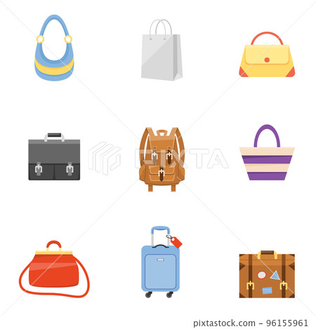 Bag icons set Bag icons set 96155961