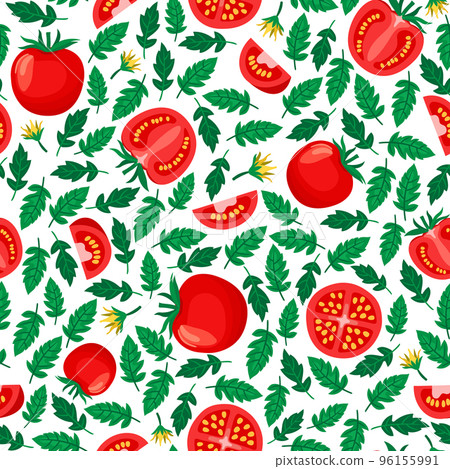 tomatoes seamless pattern 96155991