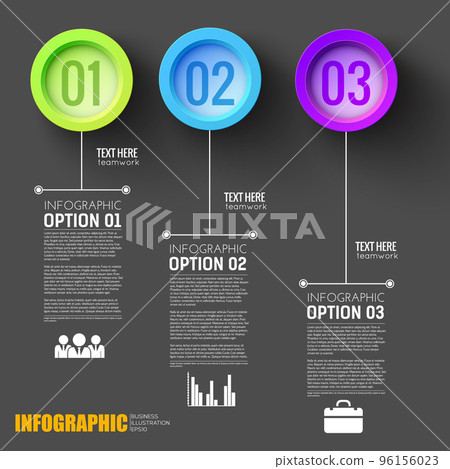 Teamwork Infographic Black Layout 96156023
