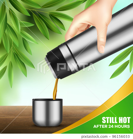 Vacuum Flask Hand Realistic 96156033