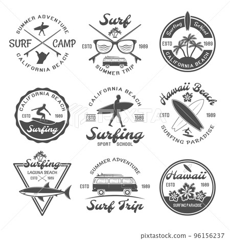 Surfing Emblem Set Surfing Emblem Set 96156237