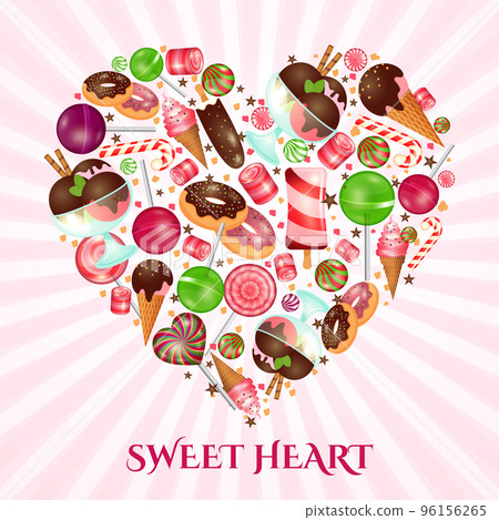 Sweet heart poster for sweet shop 96156265