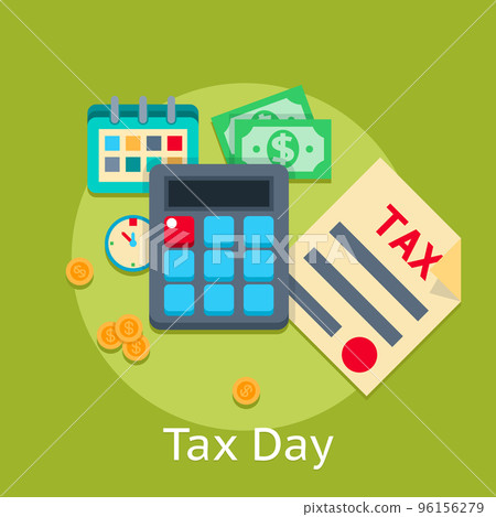 Tax payment vector flat business finance concept background Tax payment vector flat business finance concept background 96156279