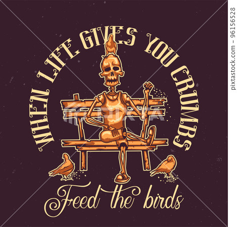 T-shirt or poster design. 96156528