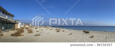 Abandoned Lanzheron beach in Odessa, Ukraine 96156567