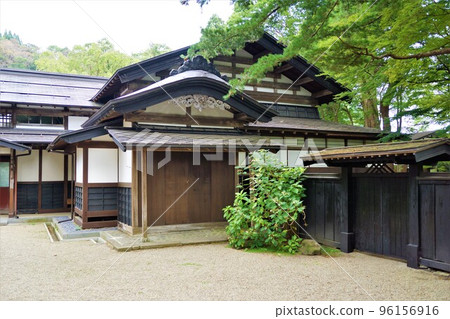 Townscape of Kakunodate (Little Kyoto) Scenery of Tamiya Old Bukeyashiki Street (Former Kawarada Residence) 96156916