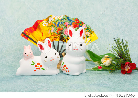 The zodiac for 2023 and 2023 is the Rabbit New Year's card material for the year of the Rabbit (Japanese style, Japanese paper, Chiyogami, New Year's accessories, etc.) The zodiac for 2023 and 2023 is the Rabbit New Year's card material for the year of the Rabbit (Japanese style, Japanese paper, Chiyogami, New Year's accessories, etc.) 96157340