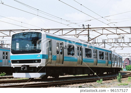 Series 209 500s on the Keihin-Tohoku Line - Stock Photo
