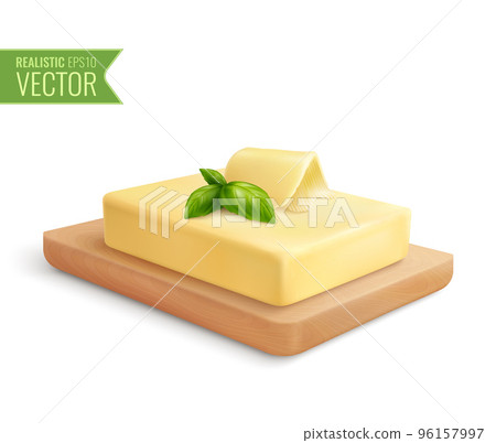 Butter Realistic Composition Butter Realistic Composition 96157997