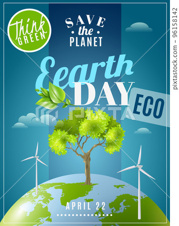 Earth Day Ecology Awareness Poster 96158142