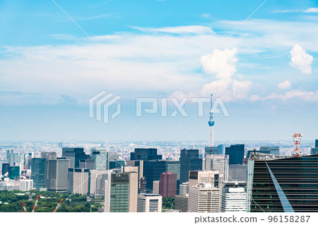 [東京] 晴天時的東京街景 96158287