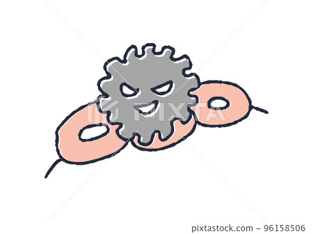 癌細胞粘附在正常細胞上的圖示 96158506