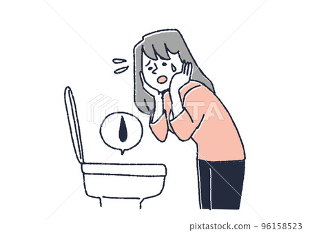 一位女士注意到廁所不規則出血 一位女士注意到廁所不規則出血 96158523