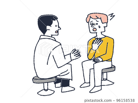A man who received a serious notice from a doctor A man who received a serious notice from a doctor 96158538