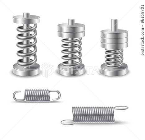 Realistic Metal Springs Devices Realistic Metal Springs Devices 96158701
