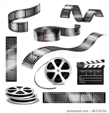 Realistic Clapper Photographic Strips And Film Realistic Clapper Photographic Strips And Film 96158730