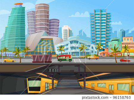 Miami Downtown Metro Rail Poster 96158763