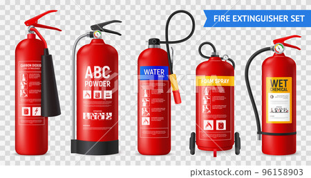 Realistic Fire Extinguishers Set Realistic Fire Extinguishers Set 96158903