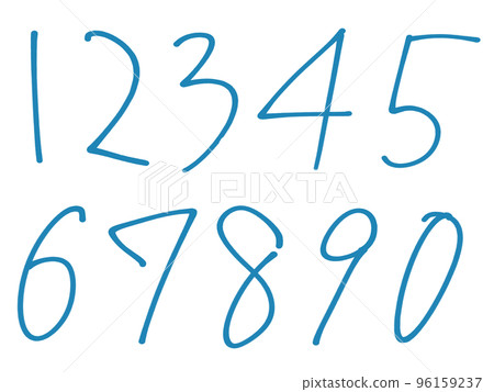 Felt pen style number set Felt pen style number set 96159237