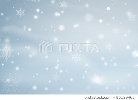 Snow background with many snowflakes. Winter backdrop 96159465