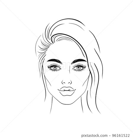 Young woman sketch  96161522