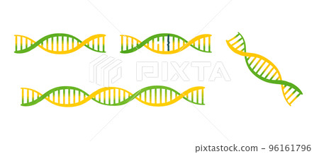 Cute gene DNA illustration set 02 96161796