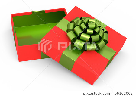 Gift boxes with ribbon and bow isolated on white background. greeting design Gift boxes with ribbon and bow isolated on white background. greeting design 96162002