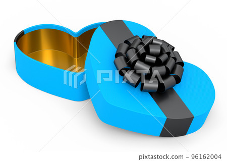 Gift boxes heart shaped with ribbon and bow isolated on white background. Gift boxes heart shaped with ribbon and bow isolated on white background. 96162004