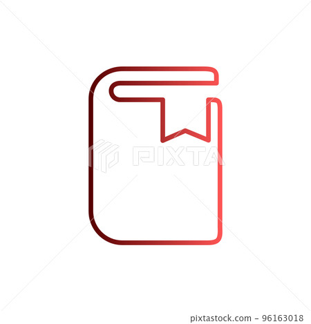 dictionary icon vector with outline style. 96163018